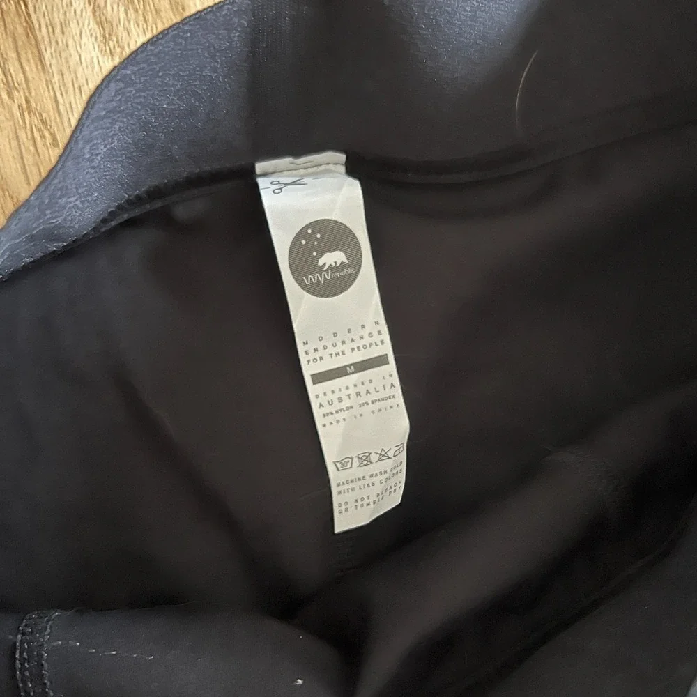 Wyn Republic Black club tank with run shorts tights Racing 2 piece Medium Gym - Picture 9 of 12